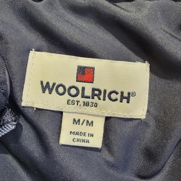 Woolrich Down Filled Black and White Buffalo Check Plaid Cozy Puffer Vest Sz M - Picture 7 of 11